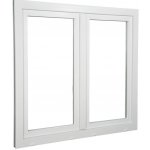 ALUPLAST Plastové okno dvoukřídlé bílé 80x90 Pravé, Trojsklo Ug= 0,7 – Zboží Mobilmania