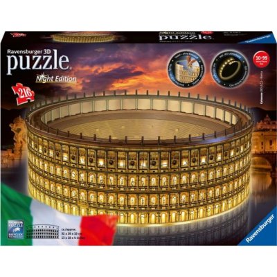 Ravensburger 3D puzzle svítící Koloseum 216 ks – Zboží Mobilmania