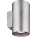 ACA Lighting LED venkovní nástěnné svítidlo EXTRUS 14W/230V/3000K/677Lm/2x37°/IP54, barva niklu – Hledejceny.cz