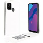 Pouzdro Vertical PU kožené Honor 9A - bílé – Sleviste.cz