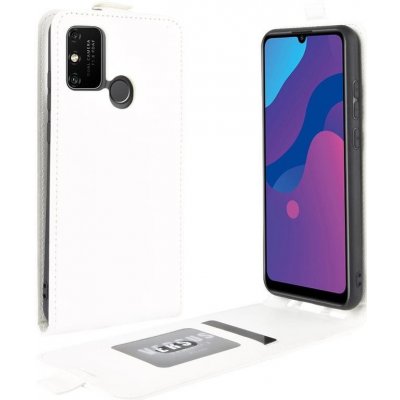 Pouzdro Vertical PU kožené Honor 9A - bílé – Sleviste.cz