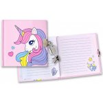 Diář se zámkem Unicorn 13x13cm,60l linkovaný – Sleviste.cz