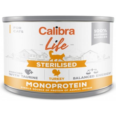 Calibra Life Sterilised Turkey krůtí 0,2 kg – Zbozi.Blesk.cz