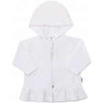 New baby semišková mikinka s kapucí baby bílá – Zboží Dáma