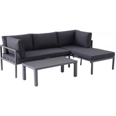 Sunfun Maja Set lounge nábytku, 3 díly, hliník, polyester, antracit – Hledejceny.cz