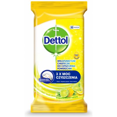 Dettol Antibakteriální čistící ubrousky Citron a Limeta 32 ks – Zboží Dáma