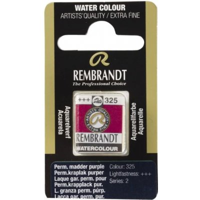 Rembrandt mistrovská akvarelová barva půlpánvička 325 Perm. Madder Purple – Hledejceny.cz