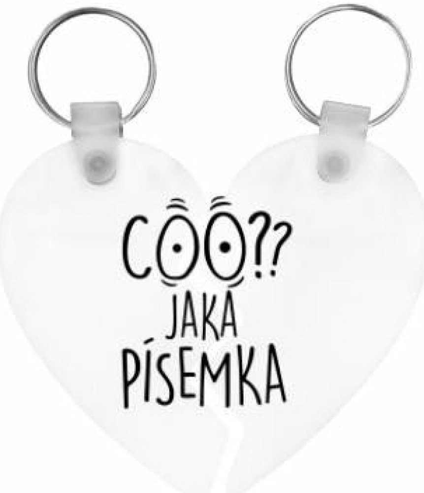 Přívěsek na klíče Zamilovaná Coo? Jaká písemka | Srovnanicen.cz