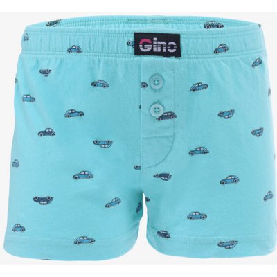 Gina dětské trenky volné chlapecké šité s potiskem 25018P aqua petrolejová – Zboží Dáma