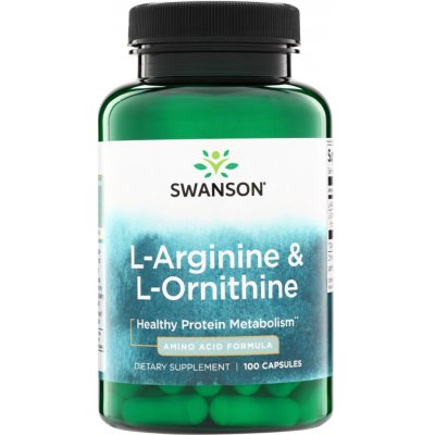 Swanson L-Arginine a L-Ornithine 100 kapslí – Hledejceny.cz