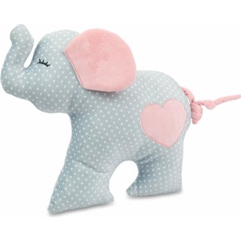 SleepWell Plyšák-polštář slon z mikrospandexu růžový 30 cm