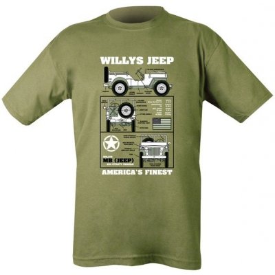 Tričko Kombat Willys Jeep – Zboží Mobilmania