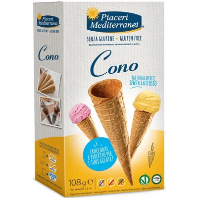 Piaceri Mediterranei zmrzlinové kornoutky 108 g – Zboží Dáma