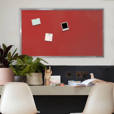 Vylen Pěnová nástěnka s hliníkovým rámem 200 x 100 cm Červená – Zboží Mobilmania
