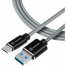 Tactical Fast Rope Aramid Cable USB-A/USB-C 0.3m Grey 8596311153105