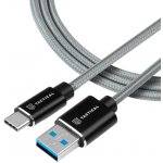 Tactical Fast Rope Aramid Cable USB-A/USB-C 0.3m Grey 8596311153105 – Zboží Živě