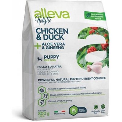 Alleva Holistic Puppy Mini Chicken and Duck 0,8 kg