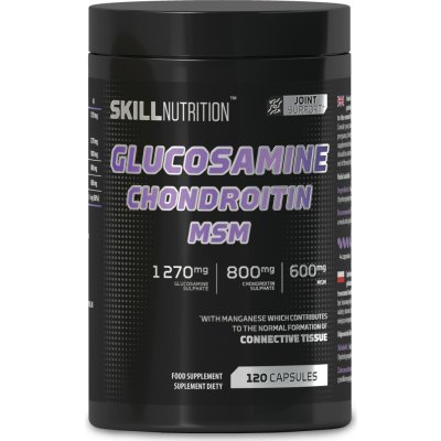 Skill Nutrition Glucosamine Chondroitin MSM 120 Kapslí – Hledejceny.cz