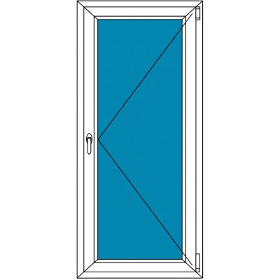 Aluplast Balkónové dveře GreenEvolution 76 Antracit 60 x 200 cm – Hledejceny.cz