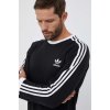 Pánské Tričko adidas Originals 3-Stripes Long Sleeve Tee černá s aplikací IA4877