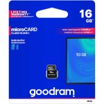 Goodram microSDHC 16 GB UHS-I U1 M1AA-0160R12 – Zboží Mobilmania