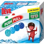 Dr. Devil Polar Aqua Push Pull WC blok bez košíku 4 x 20 g – Hledejceny.cz