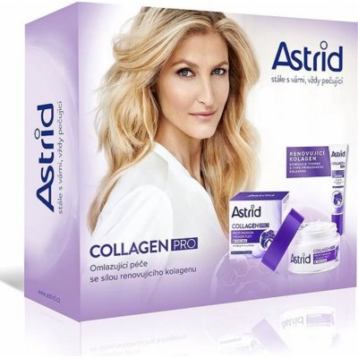 Astrid Collagen Pro proti vráskám denní krém 50 ml + oční krém 15 ml dárková sada – Zboží Mobilmania