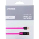 Avacom DCUS-MIC-40P USB - Micro USB, 40cm, růžový
