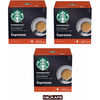 STARBUCKS NESCAFE Dolce Gusto COLOMBIA Espresso 3 x 12 kapslí – Zboží Mobilmania