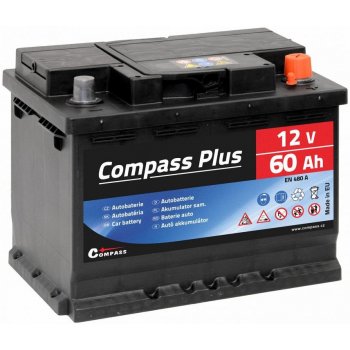 Compass PLUS 12V 60Ah 480A am27563