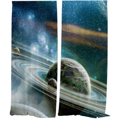 IMPAR Závěsy Vesmír (Rozměr : 140x250, Materiál: Interlock) – Hledejceny.cz
