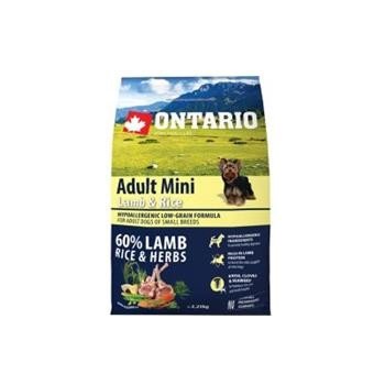 Ontario Adult Mini Lamb & Rice 2,25 kg