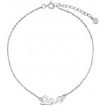 SILVEGO stříbrný řetízek na nohu love ZT201130A – Zboží Dáma