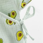 Kojenecké mušelínové body s bočním zavazováním New Baby Avocado – Zboží Dáma