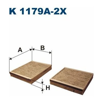 Filtr, vzduch v interiéru FILTRON K 1179A-2x – Hledejceny.cz