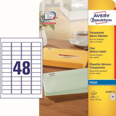 Avery Zweckform 25 listů, A4, J4720-25 – Zboží Dáma