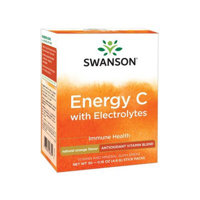 Swanson Energy C with Electrolytes Pomeranč, 4,6 g, prášek