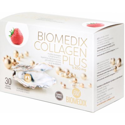 Biomedix Collagen Plus Jahoda 30 sáčků