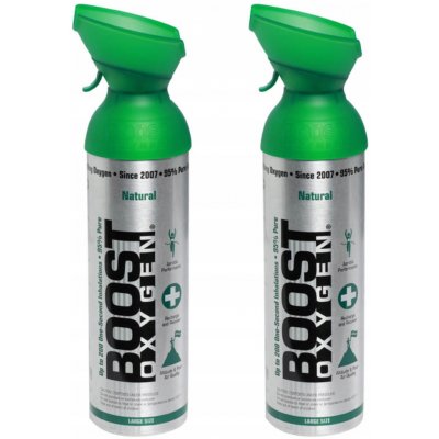 Boost Oxygen doplňkový kyslík v plechovce Přírodní Velký 2x9L – Hledejceny.cz