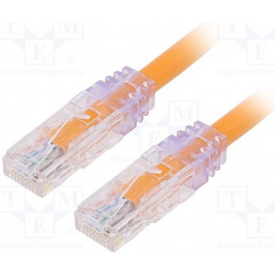 Panduit UTP6AX2MOR Patch, TX6A™ 10Gig,U/UTP, 6a, drát, Cu, PVC, 2m, oranžový