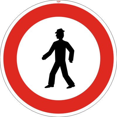 Dopravní Značka B30 Zákaz vstupu chodců – Zboží Dáma