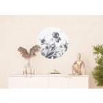 AG Design CR3212 Samolepící vliesová fototapeta Kreslený motiv květin, rozměry 70 x 70 cm – Sleviste.cz