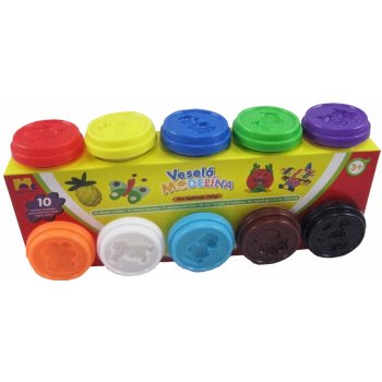 MAC TOYS Kids Toys Modelína 10x 50 g různé barvy