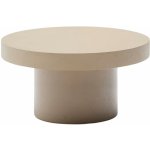 Kave Home Aiguablava 90 cm zahradní stolek Béžový cementový – Hledejceny.cz