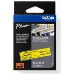 Brother , FLE-6511, černý tisk/žlutý podklad, nelaminovaná, 21mm, 45mm x 10.5mm, 72ks – Zboží Mobilmania