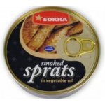 Sokra Šproty uzené v rostlinném oleji 160 g – Zboží Dáma