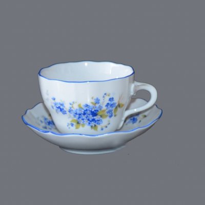 Český porcelán Dubí Šálek a podšálek B+B 320g POMNĚNKY 210 ml – Hledejceny.cz