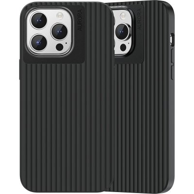 Recci Silikonový vroubkovaný MagSafe obal Recci Aurora RPC-A171 pro iPhone 15 - Černá – Zboží Živě