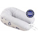 Bomimi ADOS kojící polštář SRDÍČKA puntíky modrá bílá – Zboží Dáma