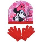 dětská čepice a rukavice Disney Minnie Mouse červená – Zboží Mobilmania